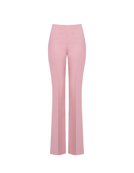 Calças largas em tecido técnico com fecho de correr lateral Rinascimento