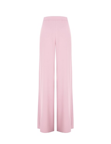 Calças de crepe fluido Palace com duplo dardos Rinascimento