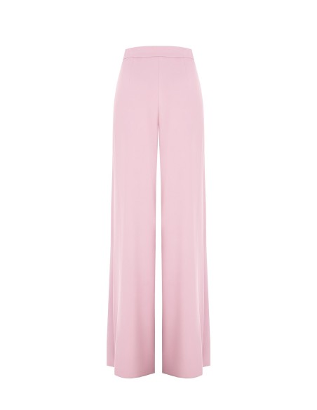 Calças de crepe fluido Palace com duplo dardos Rinascimento