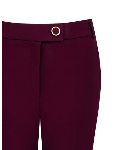 Calças rectas de tecido técnico com bolsos Rinascimento