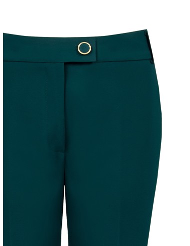 Calças rectas de tecido técnico com bolsos Rinascimento