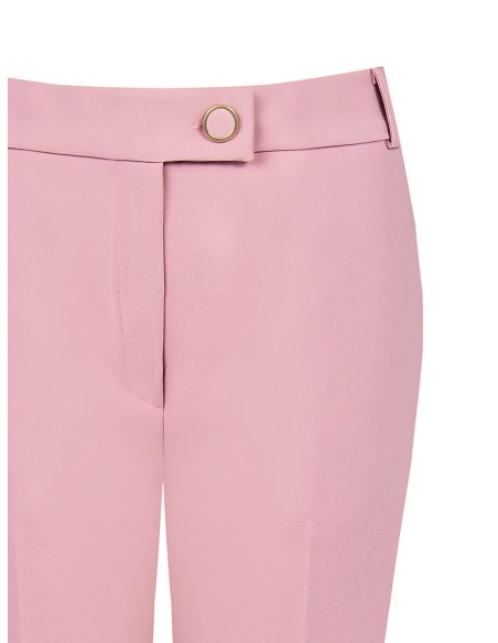 Calças rectas de tecido técnico com bolsos Rinascimento