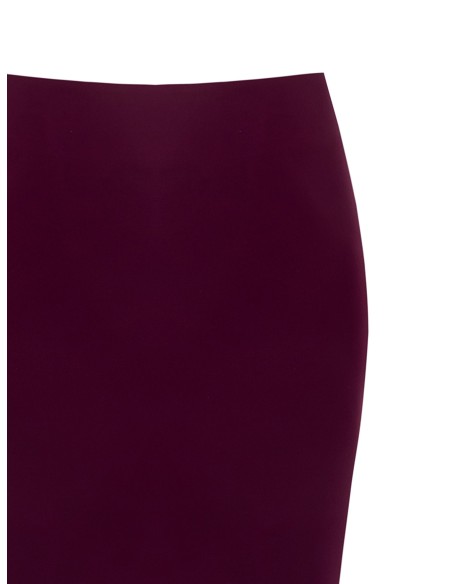 Saia lápis em tecido técnico com fenda e fecho de correr lateral Rinascimento