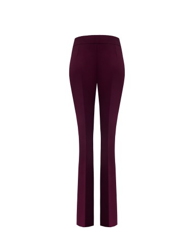 Leggings em crepe de mergulho com fecho de correr lateral Rinascimento
