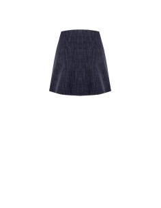 Minissaia plissada em linha A com ponto Milano Rinascimento 2