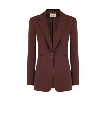 Casaco blazer com pregas largas em tecido técnico Rinascimento