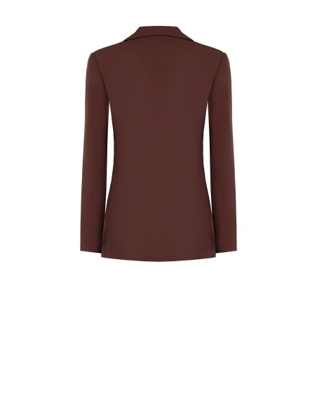 Casaco blazer com pregas largas em tecido técnico Rinascimento