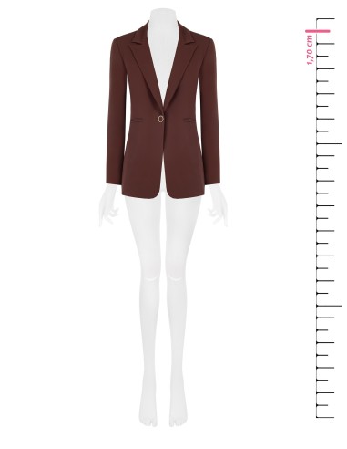 Casaco blazer com pregas largas em tecido técnico Rinascimento