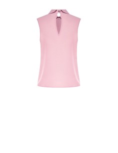 Blusa de georgette plissada larga com laço Rinascimento 2