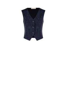 Colete de 3 botões com ponto Milano Rinascimento
