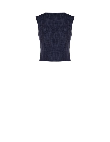 Colete de 3 botões com ponto Milano Rinascimento