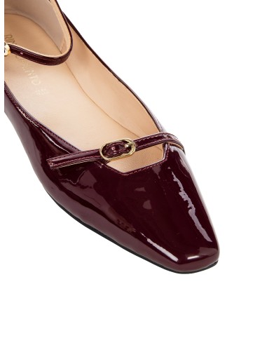 Bailarinas em pele brilhante com tira no tornozelo Rinascimento