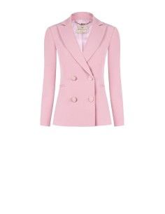 Casaco blazer trespassado em tecido técnico Rinascimento