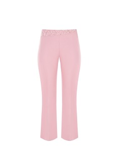 Calças Curvy Palace em crepe Scuba com pérolas Rinascimento Curvy