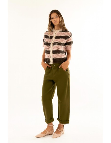 Calças de cintura baixa Kontatto