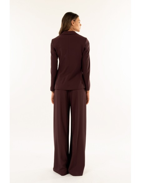 Fato com casaco trespassado Calças largas Kontatto