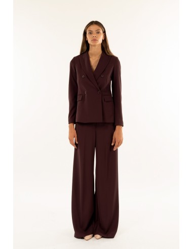 Fato com casaco trespassado Calças largas Kontatto