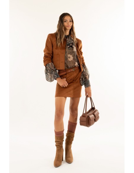 Minissaia de camurça Kontatto