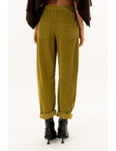 Calças de cintura baixa Barrel Kontatto 2