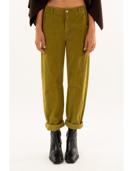 Calças de cintura baixa Barrel Kontatto