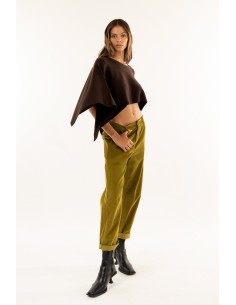 Calças de cintura baixa Barrel Kontatto