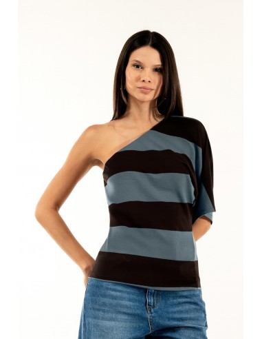 Blusa de um ombro só Riga Kontatto
