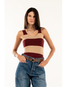 T-shirt de alças com forro Kontatto