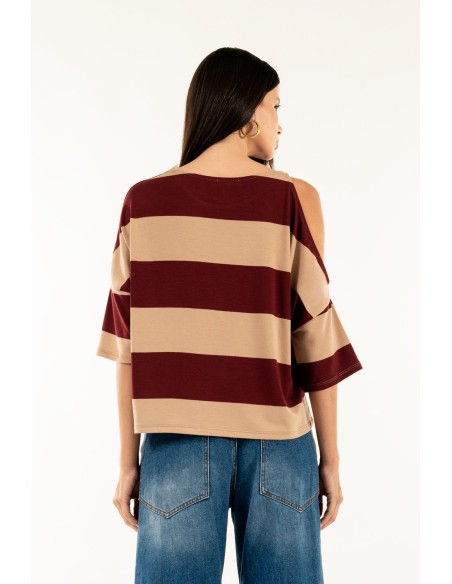 Blusa com corte mono Riga Kontatto