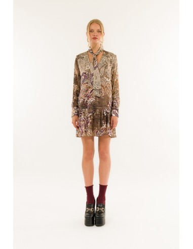 Vestido curto com cachecol Kontatto