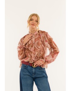 Camisa coreana com padrão Rouche Kontatto