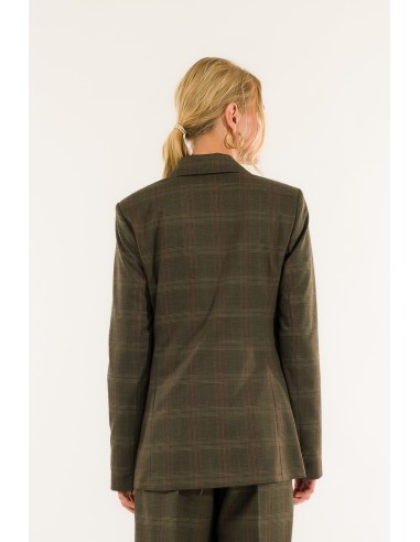 Casaco xadrez de 1 botão Kontatto