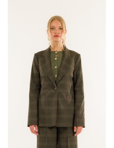 Casaco xadrez de 1 botão Kontatto