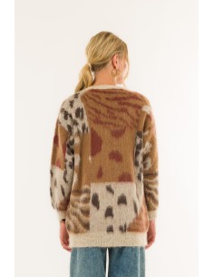 Casaco de malha jacquard Kontatto 2