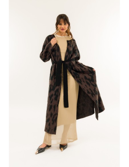 Casaco comprido com pintas Kontatto