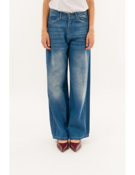 Calças de ganga Flare Baggy Quartz Kontatto