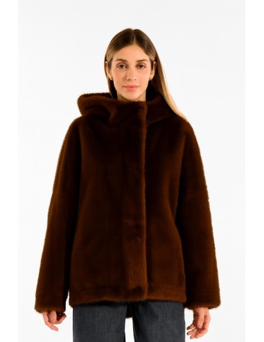 Kimono de pelo com capuz Kontatto