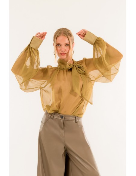 Camisa de manga balão Kontatto