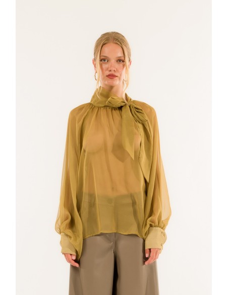 Camisa de manga balão Kontatto