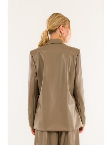 Blazer em pele sintética Kontatto