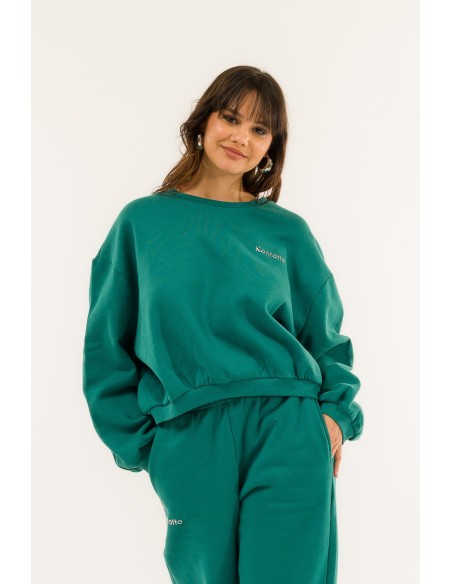 Sweatshirt Over Cropped Crew Neck Kontatto