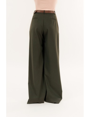 Calças com cinto plissado Kontatto