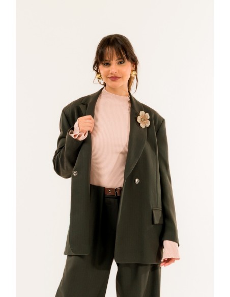 Casaco às riscas Kontatto