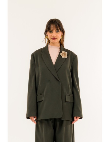 Casaco às riscas Kontatto