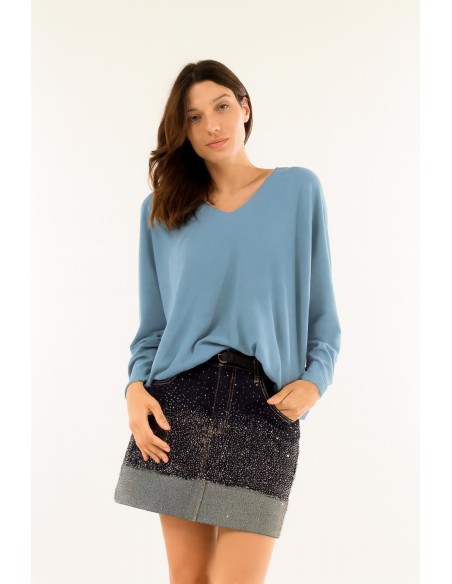 Decote em V sobre Kontatto