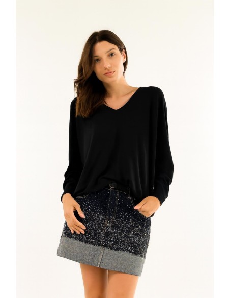 Decote em V sobre Kontatto