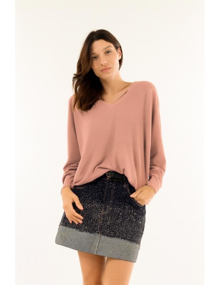 Decote em V sobre Kontatto