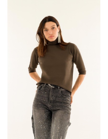 Gola alta de manga curta Kontatto