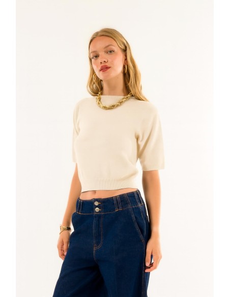 Gola redonda de manga curta Kontatto