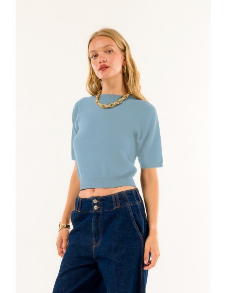 Gola redonda de manga curta Kontatto