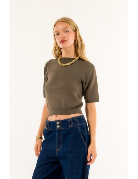 Gola redonda de manga curta Kontatto